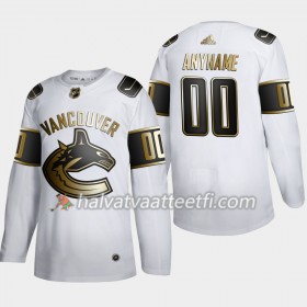Miesten NHL Vancouver Canucks Pelipaita Custom Adidas 2019-20 Golden Edition Valkoinen Authentic